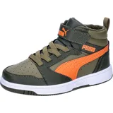 Puma Kinder Sneaker Rebound V6 Mid WTR AC+ PS 307979-05 31 - Dark Olive-Maple Syrup-PUMA Olive - 31