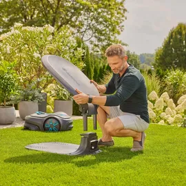 Gardena Mährobotergarage für SILENO pro/max/free grau/orange