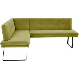 K+W Komfort & Wohnen Eckbank 157 x 87 x 207 cm olive