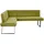 K+W Komfort & Wohnen Eckbank 157 x 87 x 207 cm olive