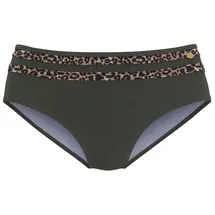 LASCANA Bikini-Hose Damen Grün/Mehrfarbig 38