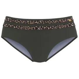 LASCANA Bikini-Hose Damen Grün/Mehrfarbig 38