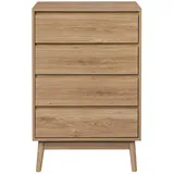 Mobili Rebecca Kommode, Braun, Holzwerkstoff, Rechteckig, 40x91x60 cm, Wohnzimmer, Kommoden - Sideboards, Kommoden