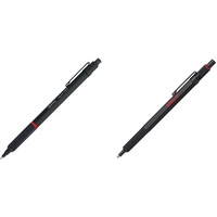 rOtring Rapid PRO Kugelschreiber | Mittlere Linienbreite | Schwarz & 600 Kugelschreiber | mittlere Spitze | Schwarze Tinte | schwarzer Schaft | nachfüllbar