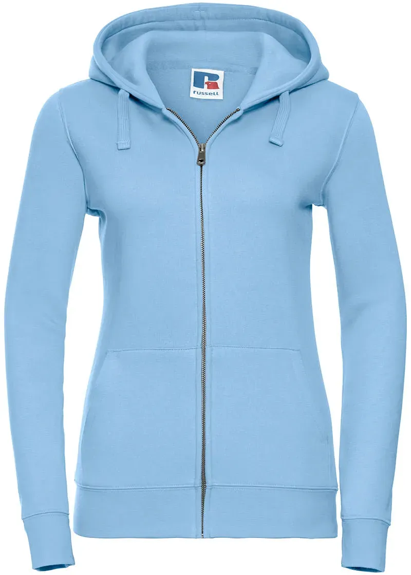 Russell Damen Authentic Zipped Hood Jacket, sky, L