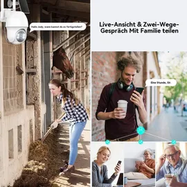 Avylet GALAYOU 4G LTE Überwachungskamera Aussen Weiß