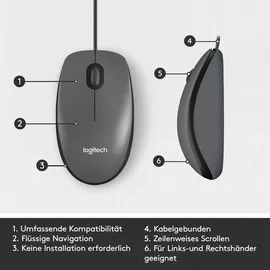 Logitech M100 Refresh 2022 schwarz