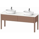 Duravit Luv Waschtisch-Unterschrank LU9562B5454 173,3x57x74,3cm, 2 Auszüge, stehend, Mandel Seidenmatt