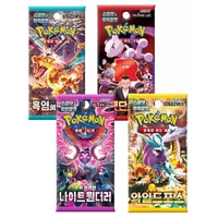 Koreanische Pokémon Booster 4er Mystery Set – zufällige Packs TCG Sammelkarten original versiegelt