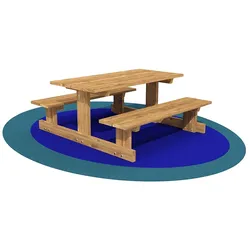 Picknicktisch mit Banken fur Spielplatz h350_229