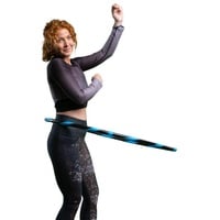 Hoopomania Hula-Hoop-Reifen Hula Hoop Reifen für Anfänger Ø100cm Hell-Blau blau|schwarz Ø 100 cm