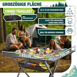 Kesser Campingtisch faltbar grau