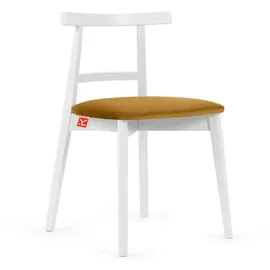 Konsimo Holzstuhl 2er-Set ¦ gelb ¦ Maße (cm): B: 47 H: 76