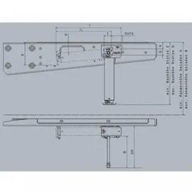 AL-KO Hubstütze 320 - 440 mm