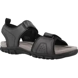 GEOX Uomo Strada B Sport Sandal Herren Schwarz 44