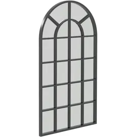 Homcom Wandspiegel Garderobenspiegel 110 x 62cm Flurspiegel mit Metallrahmen