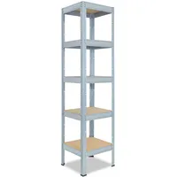 Shelfplaza PRO 180x30x30 cm in verzinkt mit 5 Böden