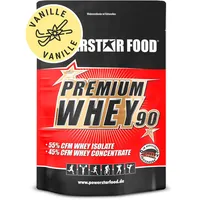 Powerstar PREMIUM WHEY 90 | 90% Protein i.Tr. | Whey-Protein-Pulver 4000 g | Made in Germany | 60% CFM Whey Isolat & 40% CFM Konzentrat | Eiweiß-Pulver zum Muskelaufbau | Low Carb | Vanilla