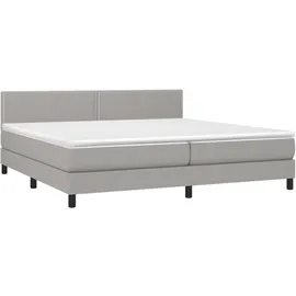 vidaXL Boxspringbett 200 x 200 cm Hellgrau