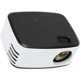 Mini-tragbarer Hd-1080p-schwarzweißprojektor Für Filme Im Freien, Kompatibel Mit Smartphones Und Tv-sticks, 100–240-v-netzteil