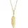 Elli Halskette Damen Feder Anhänger Gold 925 Sterling Silber