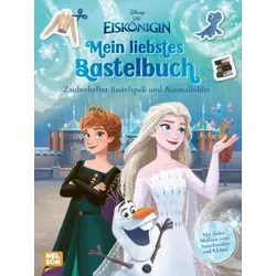 CARLSEN 512665 Disney Die Eiskönigin: Mein liebstes Bastelbuch - Zauberhafter Bastelspaß und Ausmalbilder