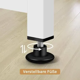 Woltu Schreibtisch Helle Eiche / Weiß