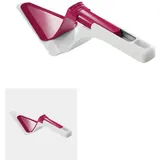 Metaltex Tortenheber mit Schieber, Servierbesteck, Rot, Weiss