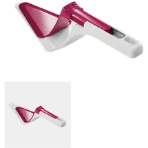 Metaltex Tortenheber mit Schieber, Servierbesteck, Rot, Weiss