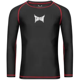 TapouT Bedrock Langarm-T-Shirt Schwarz/Weiß/Rot M