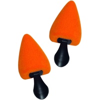 Kaps Spitzer Schaumstoff-Schuhspanner mit Griff, Hygienischer Halbspanner aus Schaumstoff für spitze Schuhe, Schuhformer, Schuhstrecker (Orange) - Einheitsgröße