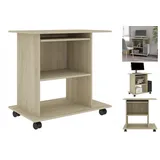 vidaXL Schreibtisch Sonoma-Eiche 80x50x75 cm Holzwerkstoff