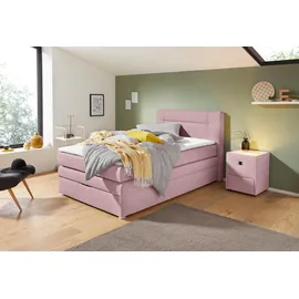 Jockenhöfer Boxspringbett JOCKENHÖFER GRUPPE "Carmen", rosa (altrosa 369, 05), B:134cm L:217cm, Komplettbetten, Boxspringbett, mit Bettkasten und Topper, erhältlich in 120 & 140cm Breite