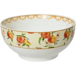Schale Pfirsich   , orange , Porzellan , Maße (cm): H: 7  Ø: 15