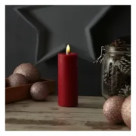 adilina LED Kerze LINA 12,5 cm rot