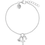 Tom Tailor Kreuz-Optik Herz Armband Silber 925 16 cm