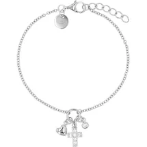 Tom Tailor Kreuz-Optik Herz Armband Silber 925 16 cm
