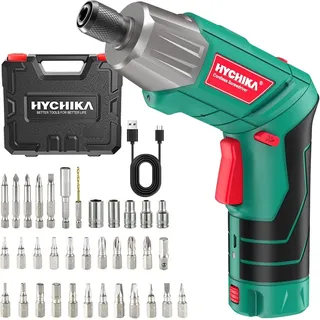 HYCHIKA BETTER TOOLS FOR BETTER LIFE Akku-Schraubendreher Hychika Cordless Screwdriver, (Packung) grün