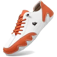 Damen Sportschuhe Alpaca Barfuss Schuhe Damen Ergonomischer Sommer Barfußschuhe Paar Wasserdicht & Schmerzlindernder Leder-Barfußschuh Atmungsaktive Orthopädische Barfuss - 42 EU