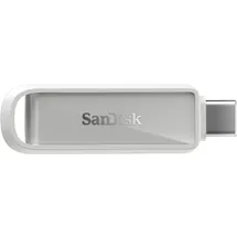 SanDisk Phone Drive mit USB Type-C 512 GB (Flash-Laufwerk für Smartphones, Tablets und Computer, 150 MB/s Lesen, Schlüsselring-Öse zur Mitnahme, 1 Jahr RescuePRO Deluxe-Software) - Arctic White