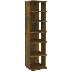vidaXL Schuhregale 2 Stk. Räuchereiche 27,5x27x102 cm Holzwerkstoff
