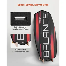 Vevor Balance Board Schwarz/Orange 78 cm