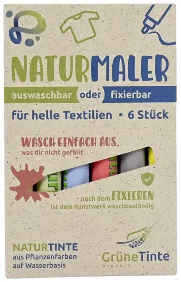 Naturmaler für Textilien (6er Set)