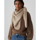 Opus Schal mit Logo-Patch in Strick-Optik Modell AMADSI Beige, 1