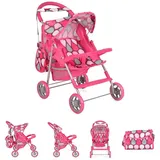 Moni Trade Puppenwagen Mini rosa