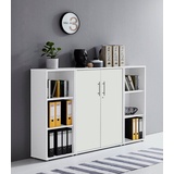 BMG Möbel Büro-Set »Tabor«, besteht aus 1 Schrank und 2 Regalen weiß , 46446842-0 B/H/T: 172,6 cm x 113,6 cm x 33 cm,