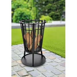 Hi Feuerkorb Metall 40x61cm Funkenschutz Feuerschale Feuerstelle Terrasse