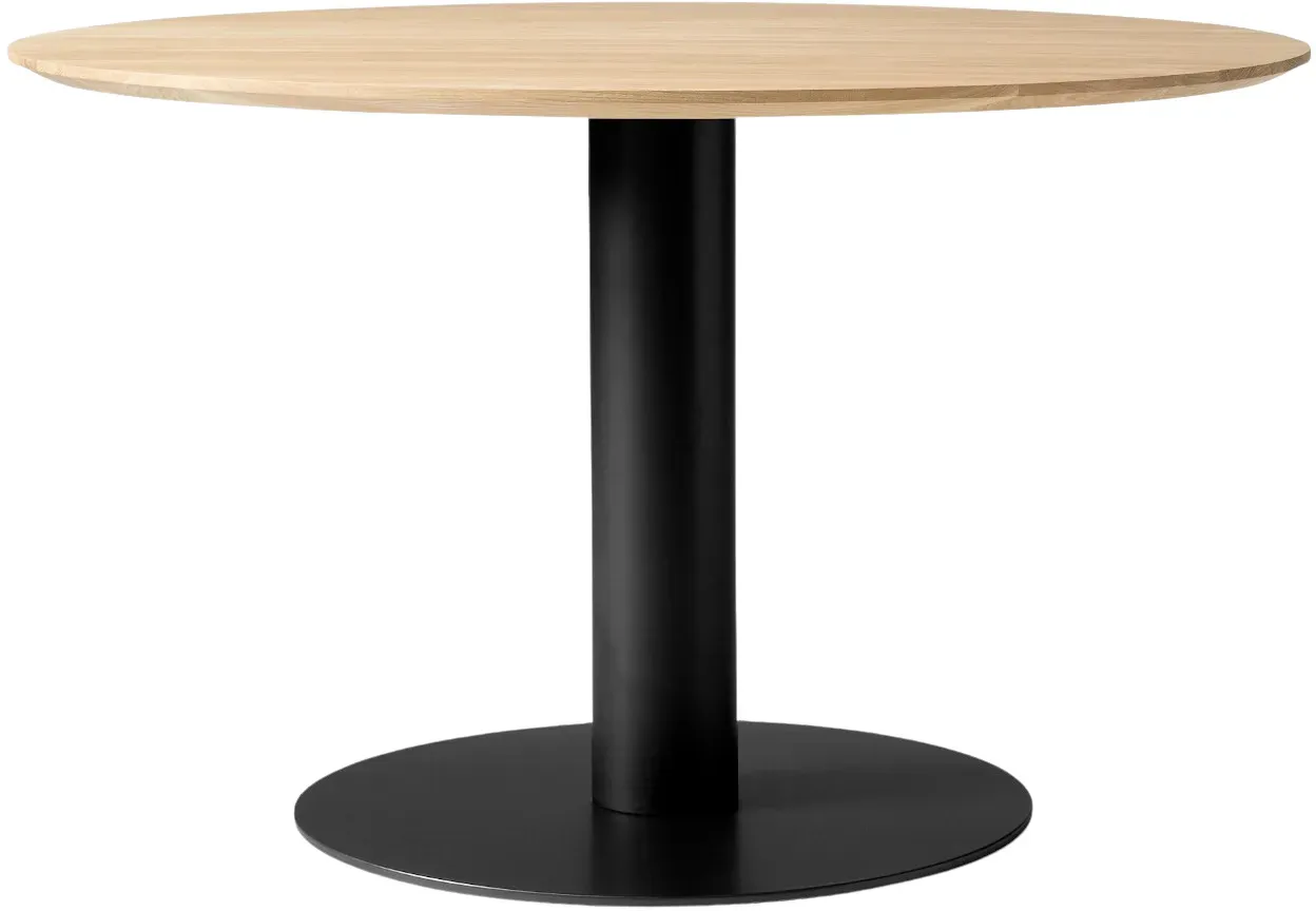 &Tradition In Between SK12 Esstisch, Ø 120 cm, schwarz / eiche geölt