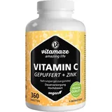 Vitamaze Vitamin C gepuffert 1000 mg hochdosiert + Zink Tabletten
