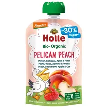 Holle Pouchy - Pelican Peach Pfirsich, Erdbeere, Apfel & Hafer 1 x 100 g